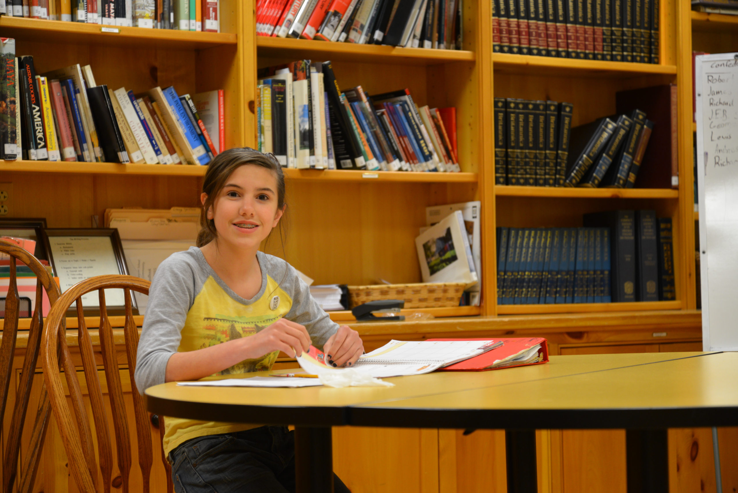 Hershey Montessori School boarding student participates in study hall