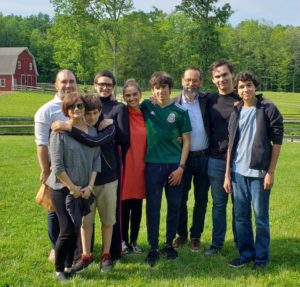 Montessori boarding family from Mexico visiting our Ohio boarding school