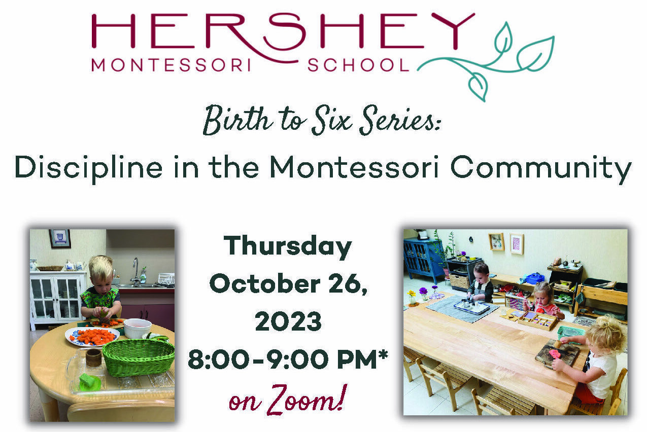 Discipline In The Montessori Community - Hershey Montessori